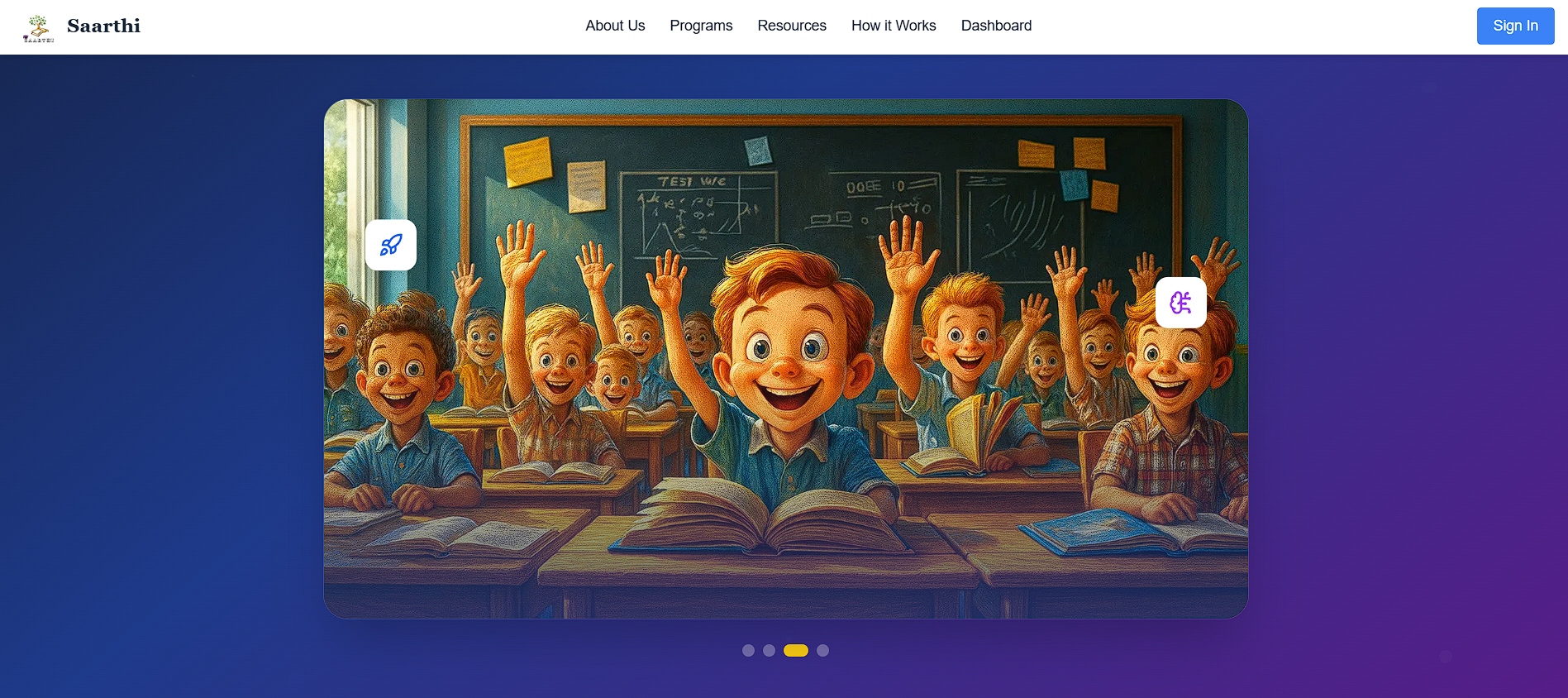 Saarthi: Empowering Rural Education through Interactive Learning and Gamification